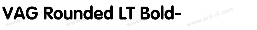 VAG Rounded LT Bold字体转换